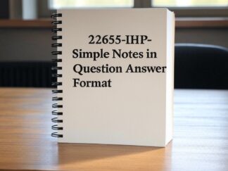 22655-IHP-Simple Notes in Question answer Format